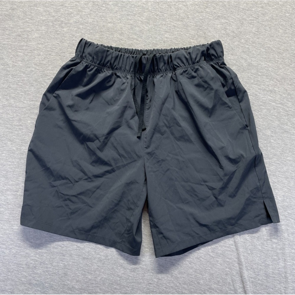 Sport-Tek Athletic Shorts Mens M Dark Gray Quick-Dry Gym & Training Drawstring